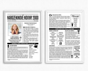 narozeninové noviny 2000 - dva obrázky